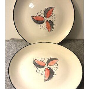2 Blue Ridge Pottery Wild Cherry Pattern 10.25" Dinner Plates  # 3122